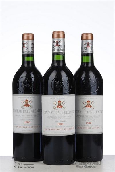 PAPE CLEMENT 1990 - Mc - 3 Bottles