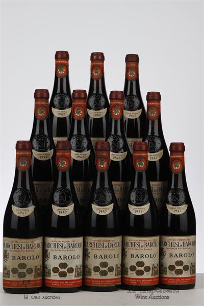 BAROLO GRAN RISERVA 1947 - Marchesi di Barolo - 12 Bottles