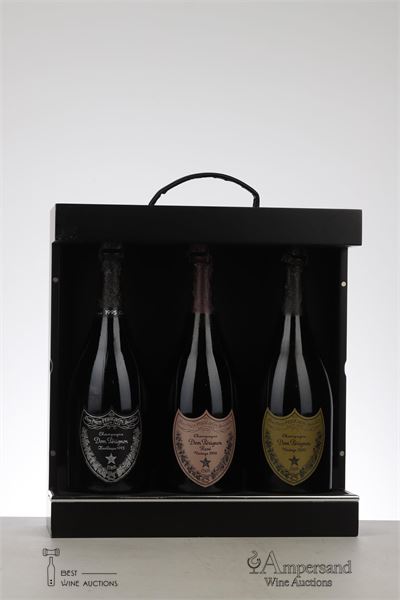 COLLECTION BOX DOM PERIGNON (2000 DP + 1998 DP ROSE + 1995 DP OENOTHEQUE) NV - Moet et Chandon - 1 Bottle - Giftbox - Very slightly scuffed