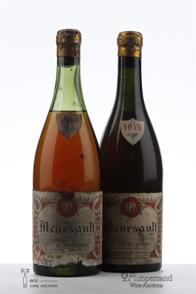 MEURSAULT 1949 - Ph. Meunier - 2 Bottles