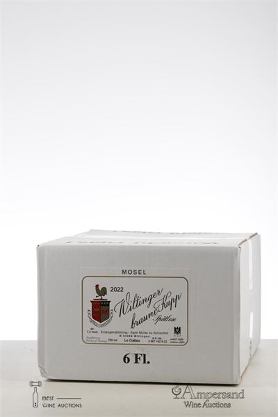 RIESLING WILTINGER BRAUNE KUPP SPATLESE 2022 - Egon Muller - 6 Bottles - Oc 6