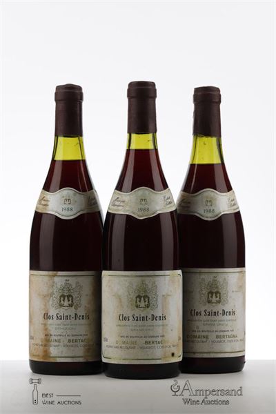 CLOS ST DENIS 1988 - Bertagna - 3 Bottles