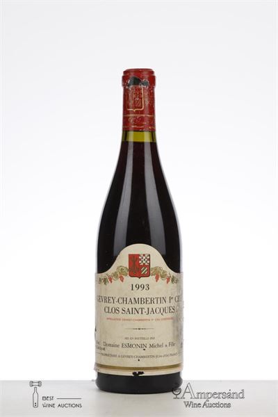 GEVREY CHAMBERTIN CLOS ST JACQUES 1993 - Michel Esmonin - 1 Bottle