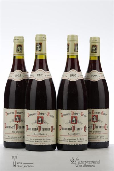 POMMARD LES PLATIERES 1995 - Prieur Brunet - 4 Bottles
