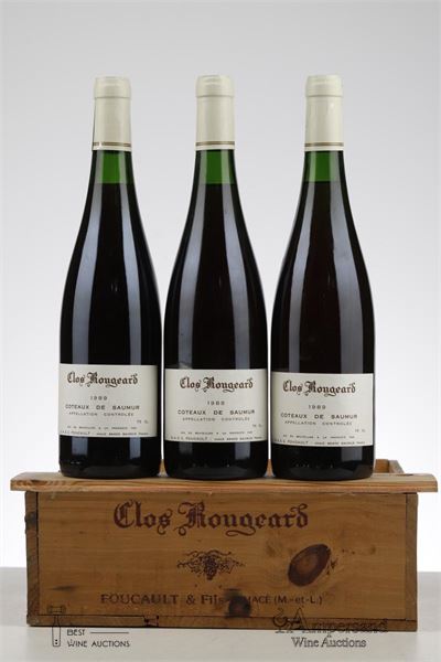 CLOS ROUGEARD COTEAUX DE SAUMUR 1989 - Clos Rougeard - Foucault - 3 Bottles - Owc 3