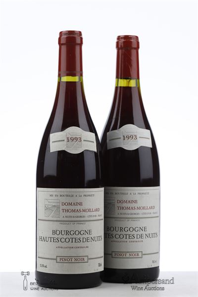 HAUTES COTES DE NUITS 1993 - Thomas Moillard - 2 Bottles