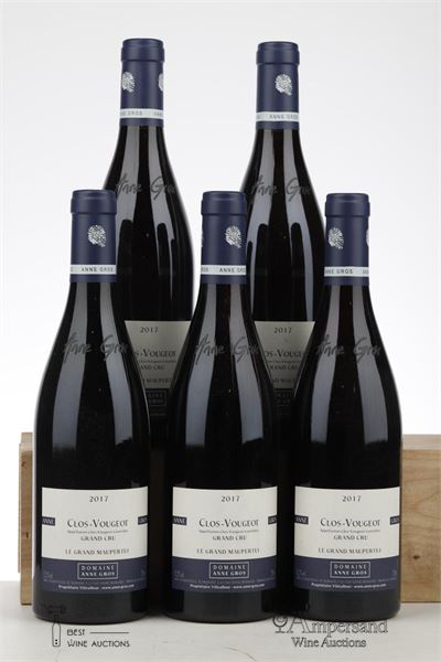 CLOS VOUGEOT LE GRAND MAUPERTUI 2017 - Anne Gros - 5 Bottles