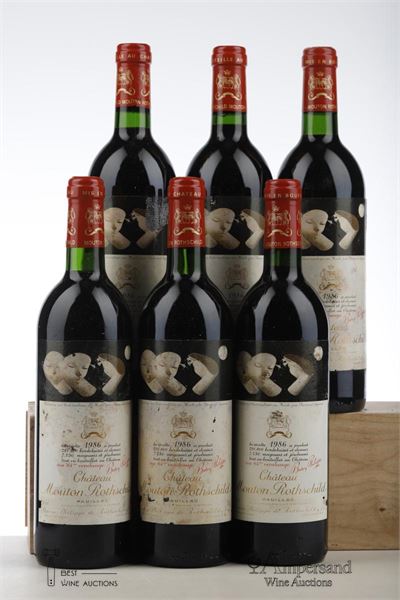 MOUTON ROTHSCHILD 1986 - Mc - 6 Bottles