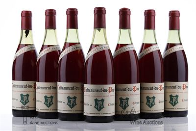 CHATEAUNEUF DU PAPE RESERVE DES CELESTINS 1967 - Marcel Bonneau - 7 Bottles