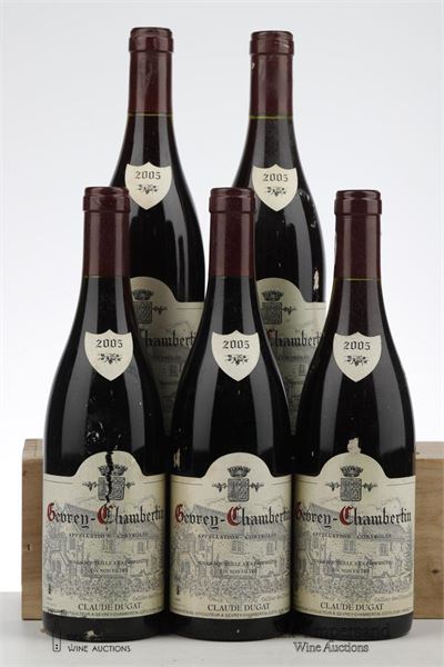 GEVREY CHAMBERTIN 2005 - Claude Dugat - 5 Bottles