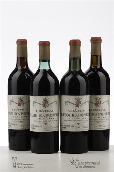 LATOUR A POMEROL 1969 - Michel Fauvarque - 4 Bottles