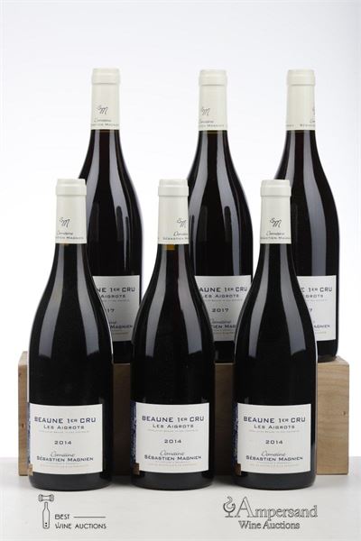 BEAUNE LES AIGROTS 3*2014 + 3*2017  - Sebastien Magnien - 6 Bottles