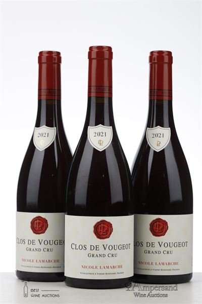 CLOS DE VOUGEOT 2021 - Nicole Lamarche - 3 Bottles
