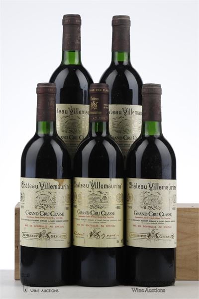 MIXED LOT VILLEMAURINE 1985 - 1990 NV - Mc - 5 Bottles