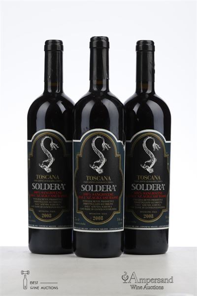 CASE BASSE 100% SANGIOVESE 2008 - Gianfranco Soldera - 3 Bottles