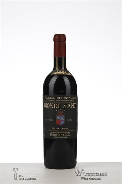 BRUNELLO DI MONTALCINO IL GREPPO 1991 - Biondi Santi - 1 Bottle