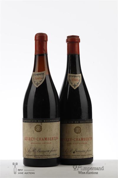 GEVREY CHAMBERTIN 1949 - Barriere - 2 Bottles