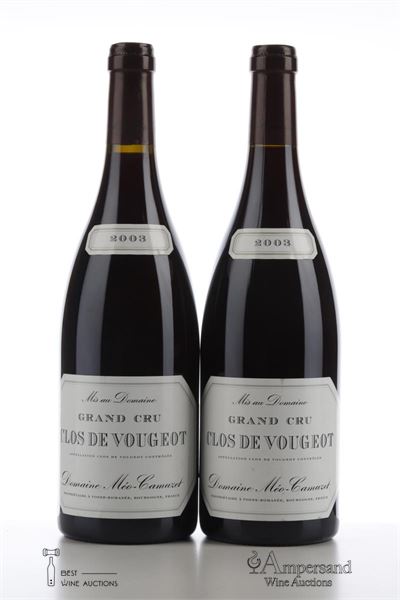 CLOS VOUGEOT 2003 - Meo Camuzet - 2 Bottles