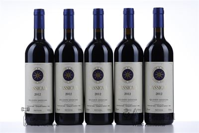 SASSICAIA 2012 - Tenuta San Guido - 5 Bottles