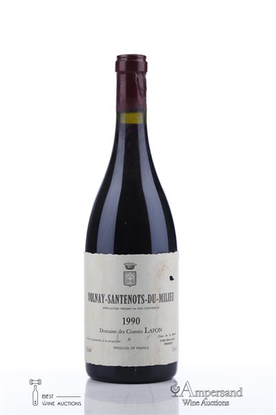 VOLNAY SANTENOTS DU MILIEU 1990 - Comtes Lafon - 1 Bottle