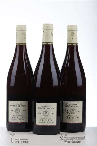 RULLY ROUGE CLOS DE CHAPITRE 2015 - Jaeger Defaix - 3 Bottles