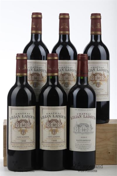 LILIAN LADOUYS 2*1996 + 3*2000 + 1*2005  - Mc - 6 Bottles