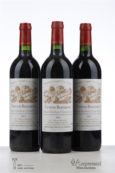 BEAUSEJOUR DUFFAU LAGARROSSE 2001 - Mc - 3 Bottles