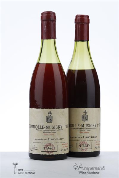 CHAMBOLLE MUSIGNY 1 ER CRU LES VIGNES DU CHATEAU 1949 - Grivelet - Nicolas - 2 Bottles
