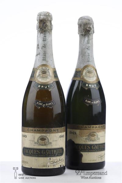 JACQUES GAUTHIER BLANC DE BLANCS 1949 - Jacques Gauthier - 2 Bottles