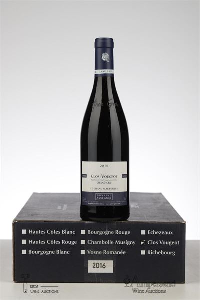 CLOS VOUGEOT LE GRAND MAUPERTUI 2016 - Anne Gros - 6 Bottles - Oc 6