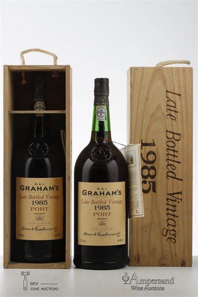 GRAHAMS LATE BOTTLED VINTAGE PORT 1985 - Grahams - 2 Magnums - Owc 1