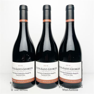 NUITS ST GEORGES CLOS DES CORVEES PAGETS 2016 - Arnoux Lachaux - 3 Bottles