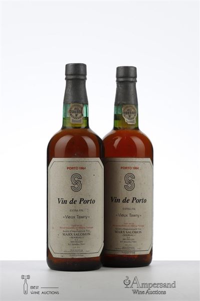 VIN DE PORTO VIEUX TAWNY EXTRA FIN 1964 - Quinta do Noval - Marx Salomon - Bottled 1983 - 2 Bottles