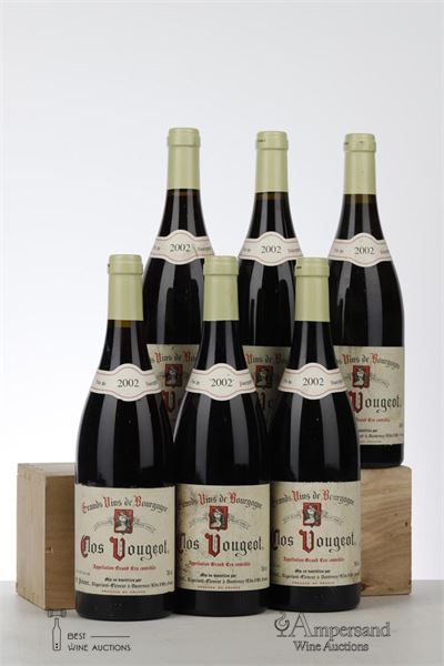 CLOS VOUGEOT 2002 - G. Prieur - 6 Bottles