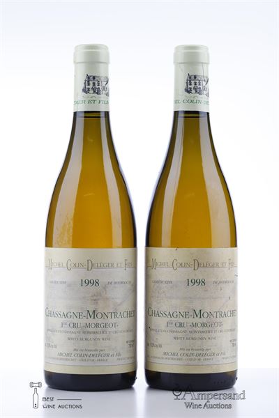 CHASSAGNE MONTRACHET BLANC MORGEOT 1998 - Michel Colin Deleger - 2 Bottles