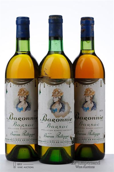 BARONNIE BARSAC 1979  - 3 Bottles