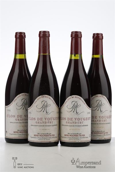 CLOS VOUGEOT 1996 - Denis Mugneret - 4 Bottles