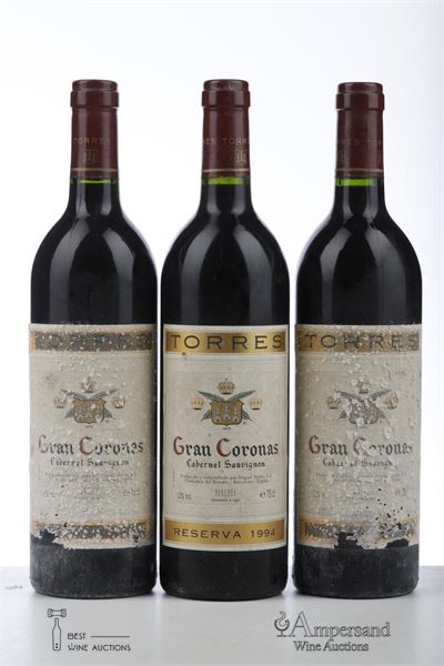 GRAN CORONAS RESERVA CABERNET SAUVIGNON 1994 - Torres - 3 Bottles