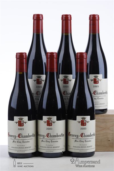 GEVREY CHAMBERTIN MES CINQ TERROIRS 2005 - Denis Mortet - 6 Bottles