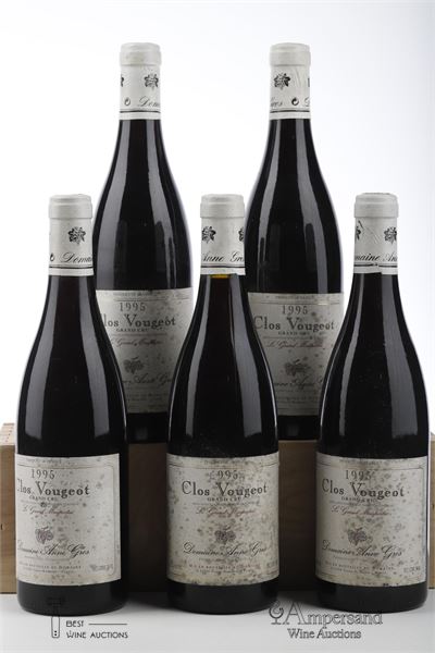 CLOS VOUGEOT LE GRAND MAUPERTUI 1995 - Anne Gros - 5 Bottles
