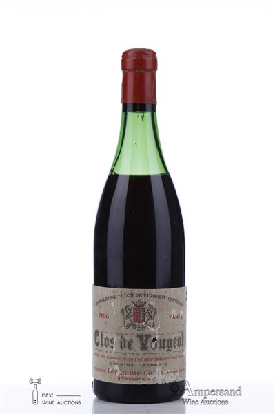 CLOS VOUGEOT 1966 - Charles Leymarie - 1 Bottle