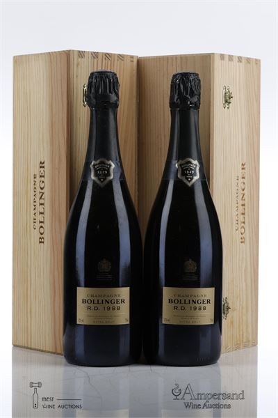 BOLLINGER R.D. 1988 - Bollinger - Degorge 09/2000 - 2 Bottles - Owc 1