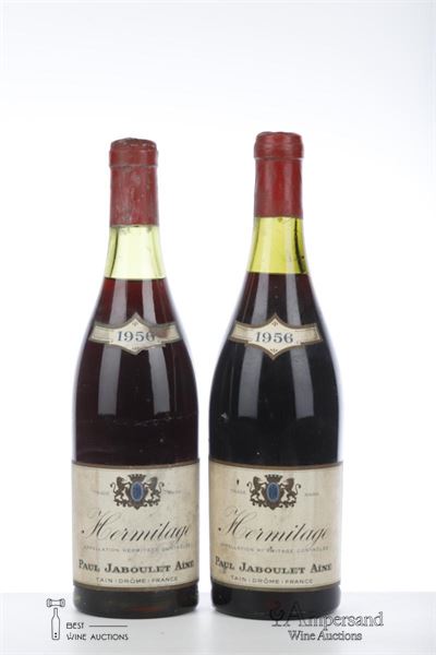 HERMITAGE ROUGE 1956 - Paul jaboulet Ainé - 2 Bottles