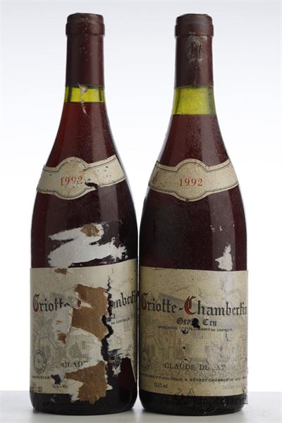 GRIOTTE CHAMBERTIN 1992 - Claude Dugat - 2 Bottles