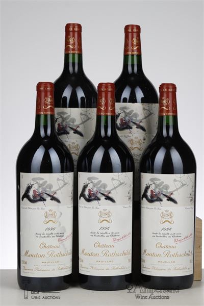 MOUTON ROTHSCHILD 1996 - Mc - 5 Magnums - Owc 6