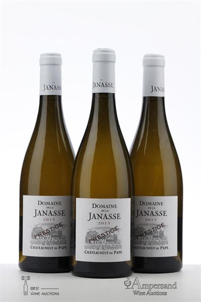 CHATEAUNEUF DU PAPE BLANC DOMAINE DE LA JANASSE CUVEE PRESTIGE 2015 - Domaine de la Janasse - 3 Bottles