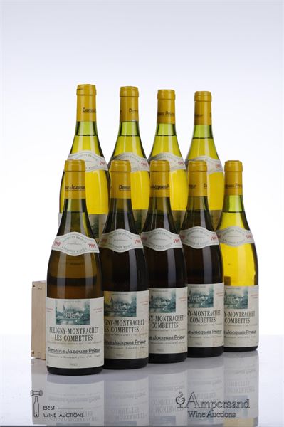 PULIGNY MONTRACHET LES COMBETTES 1990 - Jacques Prieur - 9 Bottles - Owc 12