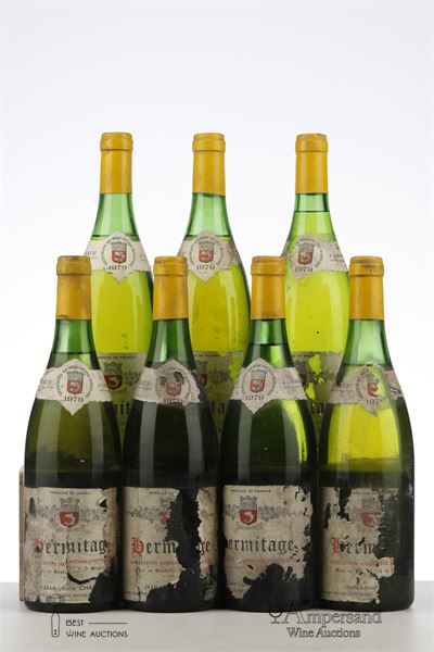 HERMITAGE BLANC 1979 - Jean Louis Chave - 7 Bottles