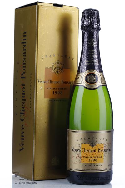 VEUVE CLICQUOT PONSARDIN VINTAGE RESERVE 1998 - Veuve Clicquot - 1 Bottle - Oc  1