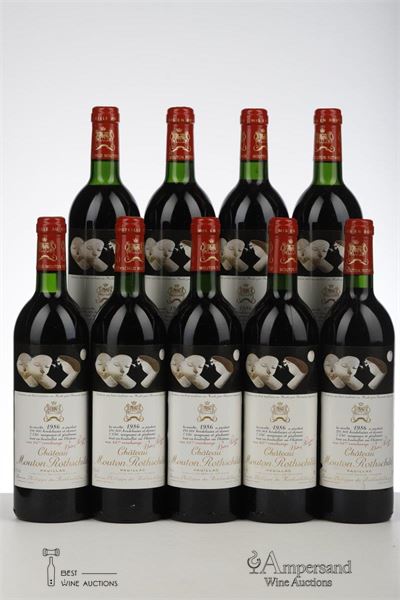MOUTON ROTHSCHILD 1986 - Mc - 9 Bottles - Owc 12